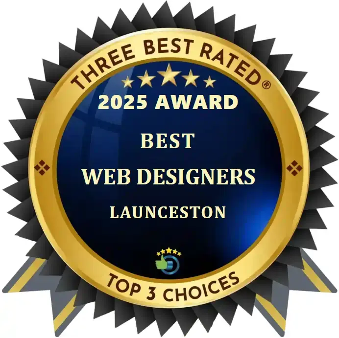2025 ThreeBestRated award for Launceston web designers